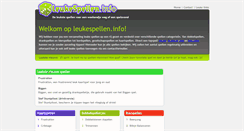 Desktop Screenshot of leukespellen.info